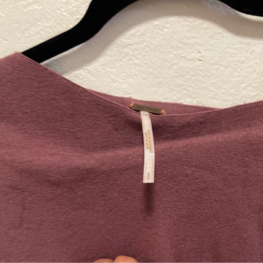 FREE PEOPLE Asymmetrical Neck Dolman Long Sleeve Sweater - Picture 7 of 7